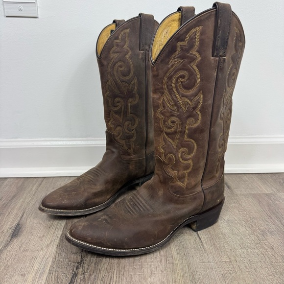 Justin Boots Other - Justin Boots Men’s Leather Western Size 9.5 D Style 2253 Brown Cowboy Round Toe